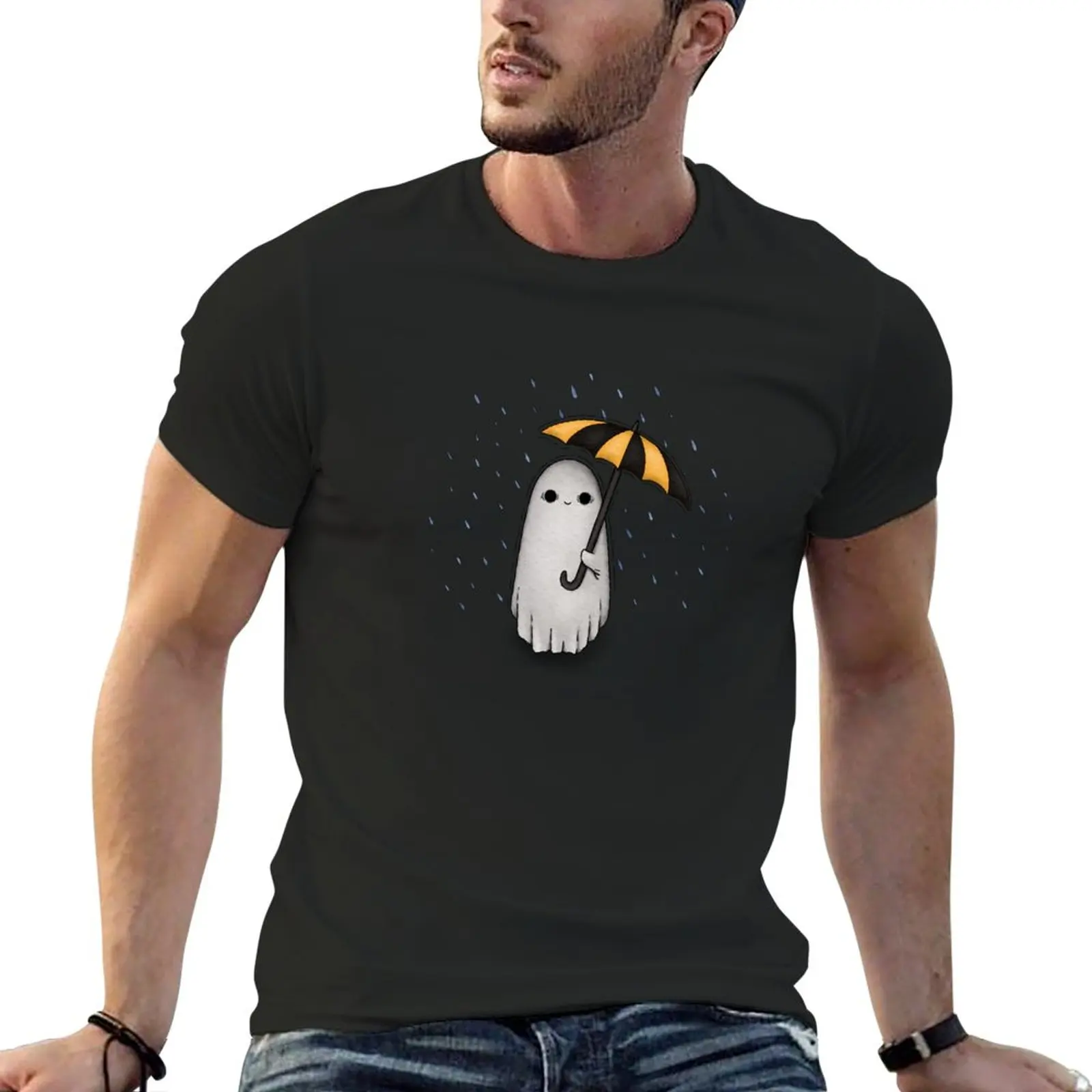 

New Ghost In The Rain T-Shirt tops customized t shirts korean fashion t shirts men