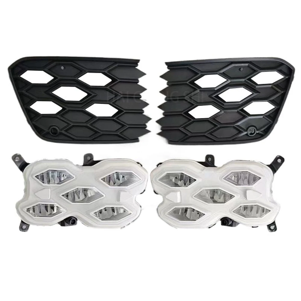 フォルクスワーゲン用ラジエーターヘッドライトグリル,LEDフォグ