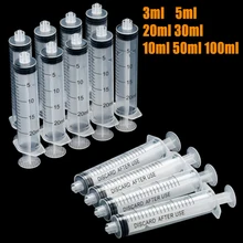

1/2/5/10 pcs 3 ml 5 ml 10 ml 20 ml 30 ml 50 ml 100 ml Luer Lock Syringes with For Industrial Dispensing