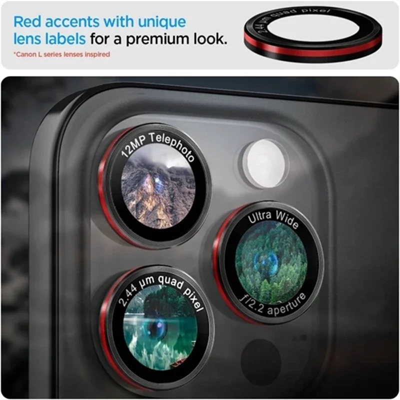 Optik Pro Tempered Glass Metal Camera Lens Protector