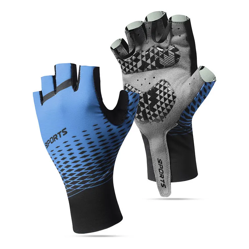 Cycling Gloves Half Finger Sports Fitness Driving Fishing Anti-Slip Anti-sweat Anti Shock MTB Road Bike