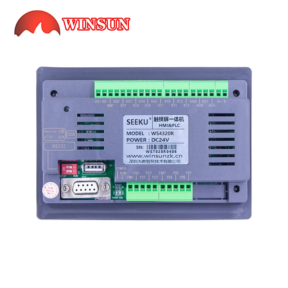 Seeku WS4322 4312 4320 Ʈ   HMI PLC ο 4.3ġ ġ ũ Ʈѷ  г RTC 
