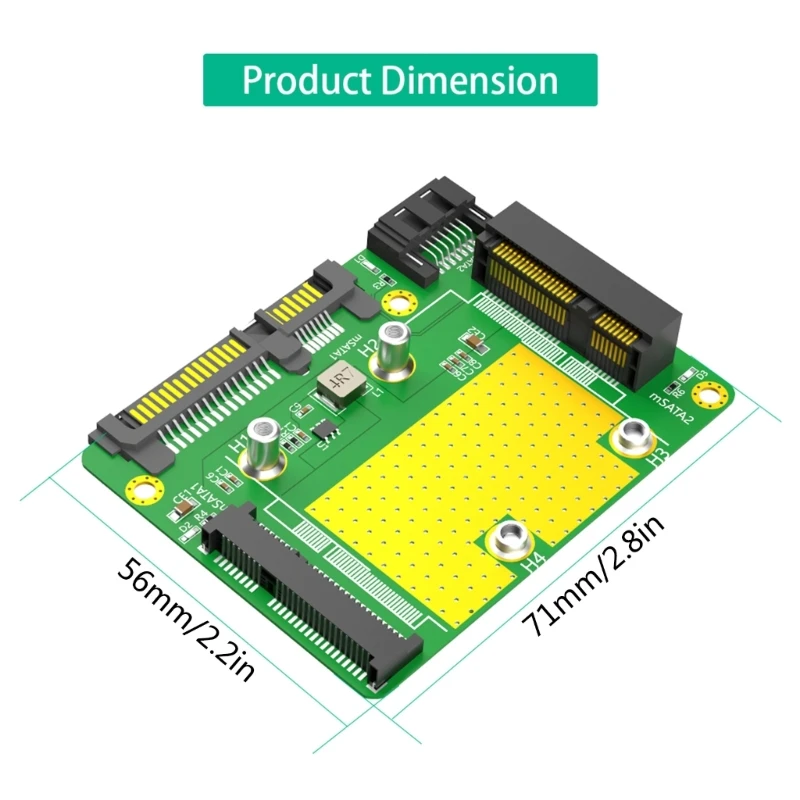 새 버전 듀얼 Msata SSD 듀얼 Sata3.0 어댑터 변환기