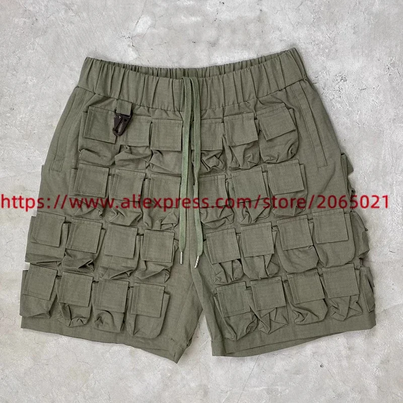 Flaneur 58 Pocket Cargo Work Shorts Men Women Ultra Multi Pocket Functional Drawstring Breeches 2