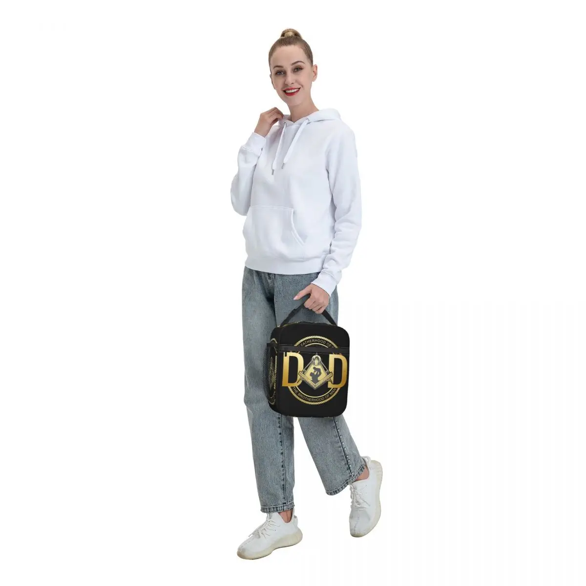 Masonic Dad Freemasonry Thermal Insulated Lunch Bags Women Father's Day Freemason Portable Lunch Tote Multifunction Food Box