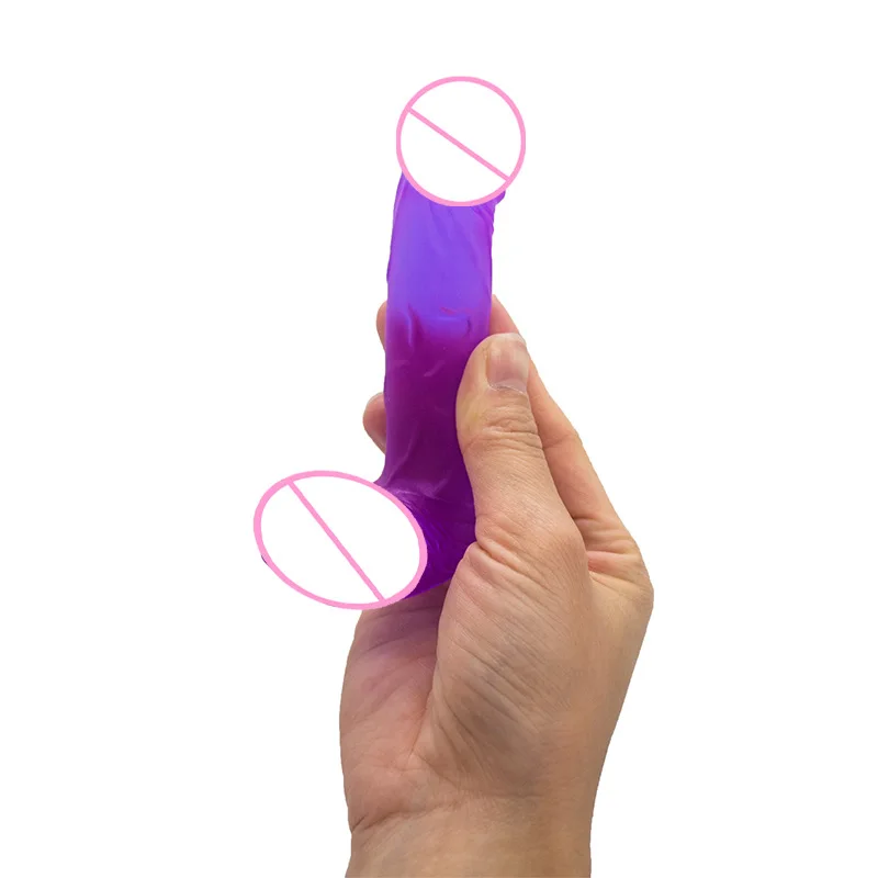 4 Inch Realistic Small Dildo Beginner Anal Plug Soft Anal Dildo Curved Shaft and Balls Adult Sex Toy Women Men Couple sex toys