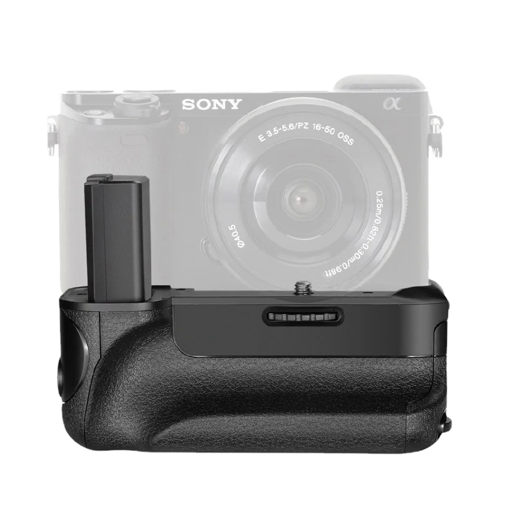 BG-A6300 Vertical Battery Grip holder for Sony A6300 A6000 A6400 A6100 Camera work with NP-FW50 battery