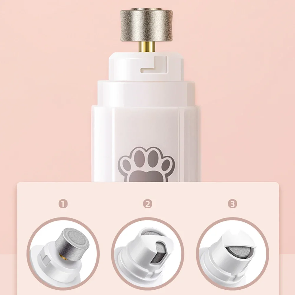 مطحنة أظافر الكلب الكهربائية مع عجلة الملمع مصباح...