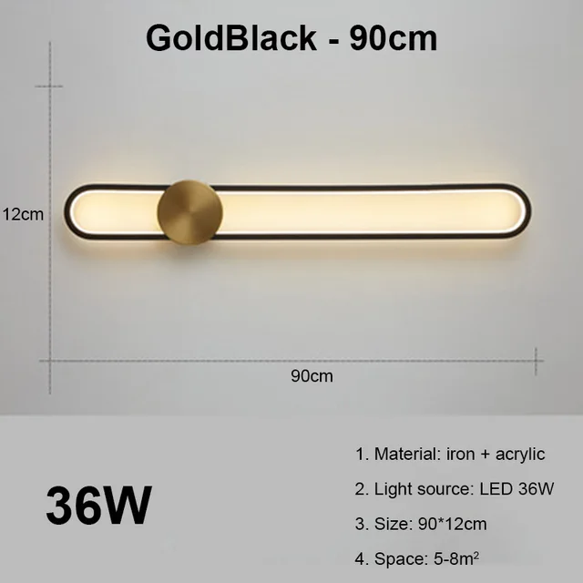 A GoldBlack 90cm