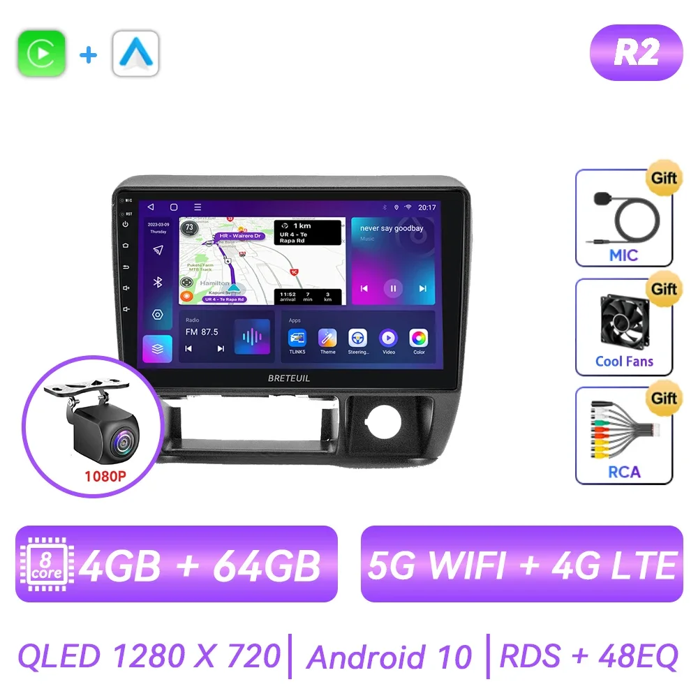 Autoradio Bluetooth 1 Din Hikity Con Schermo TFT 4.1" - Con FM, USB, AUX, Supporto Telecamera Posteriore E Comandi Al Volante