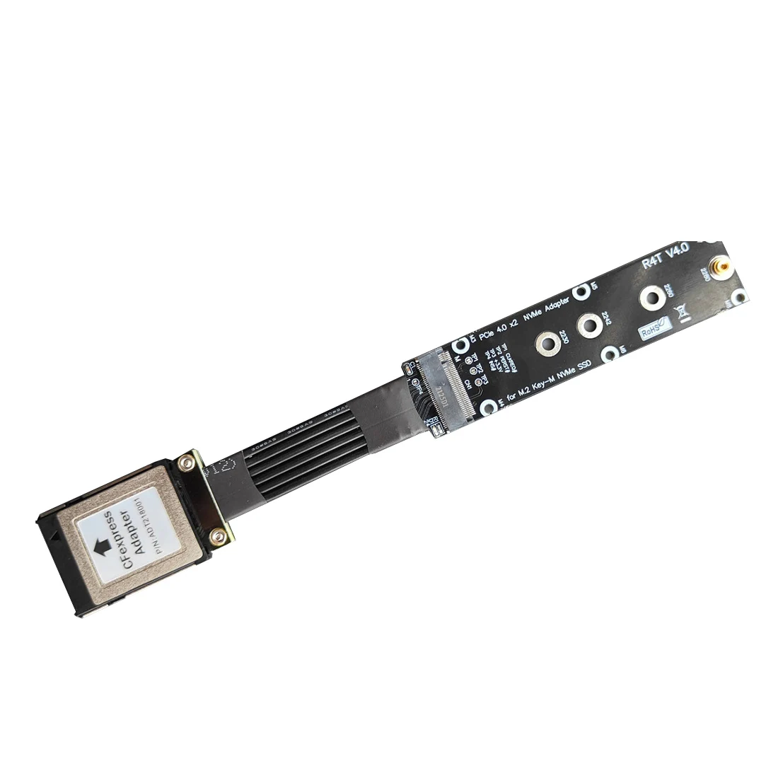 Cfexpress-cabo Adaptador de Extensão tipo b para M.2 Pcie 4.0×2 Chave Nvme m 2280 para wd ch Sn530 Ssd Canon r5 Nikon Z6z7 Xbox