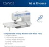 CS7205 Computerized Sewing Machine with Wide Table 150 Built-in Sewing Stitches 1 Font Wide Table 11 Sewing Feet 2