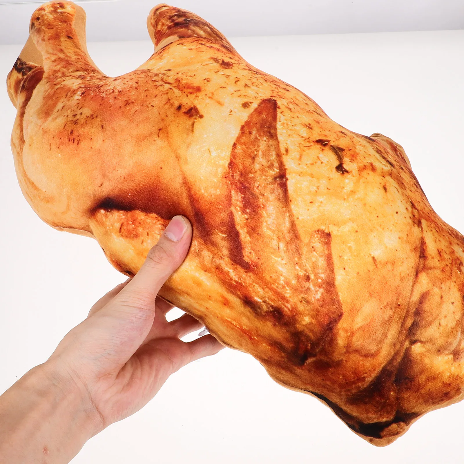 로스트 치킨 모양 쿠션, 부드럽고 편안한 장 원형 소파 쿠션, 식당, 주방, 거실 등받이 쿠션