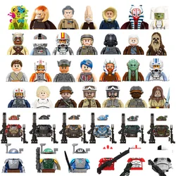 Blocs de construction de soldats en étoile Disney, Mini figurines d'action, casque, Mecha, briques, jouets éducatifs pour enfants, cadeaux d'anniversaire 