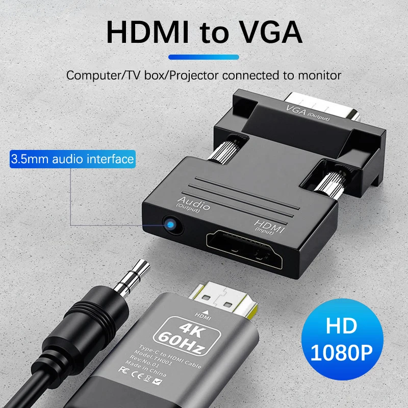 Hdmi To Vga To Hdmi Converter Vga Cable For Hdmi Vga Hdmi To Vga