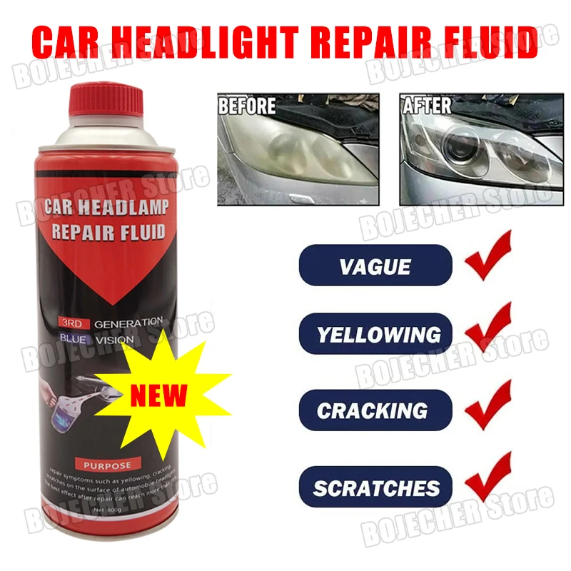 800g Car Headlights Restoration Liquid 600ml For Car Headlight polishing Renovator Headlight Polymer Refurbishment Repair