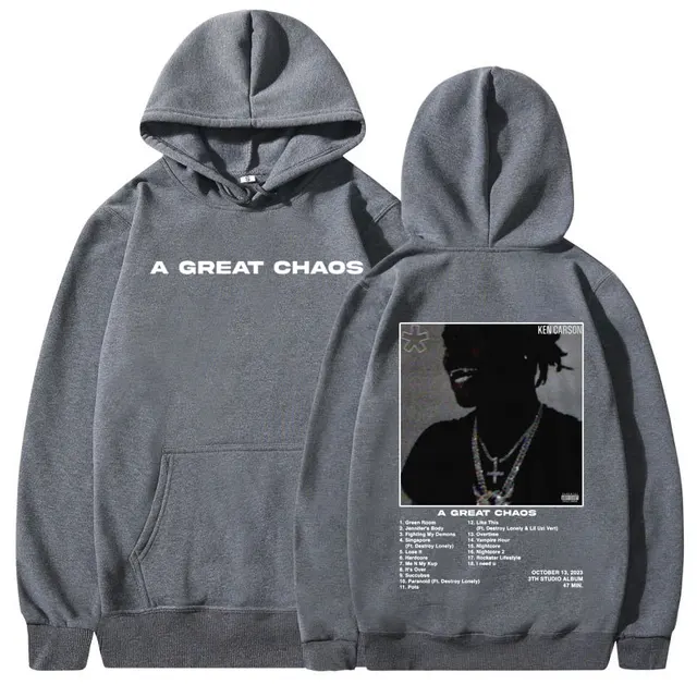 Rapper Ken Carson A Great Chaos Album Hoodies Men Women Fashion 