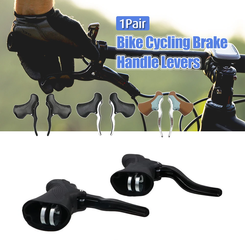 Bicycle Brake Handle Anti-slip MTB Road Bike Aluminum Front Rear Brake Levers Drop Bar Bicycle Handlebar Bike Accessories