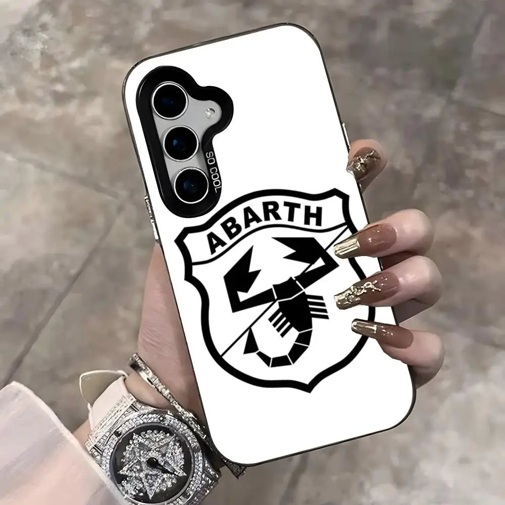 Italy Car Abarth Silver Phone Case - Sleek and Stylish Protection