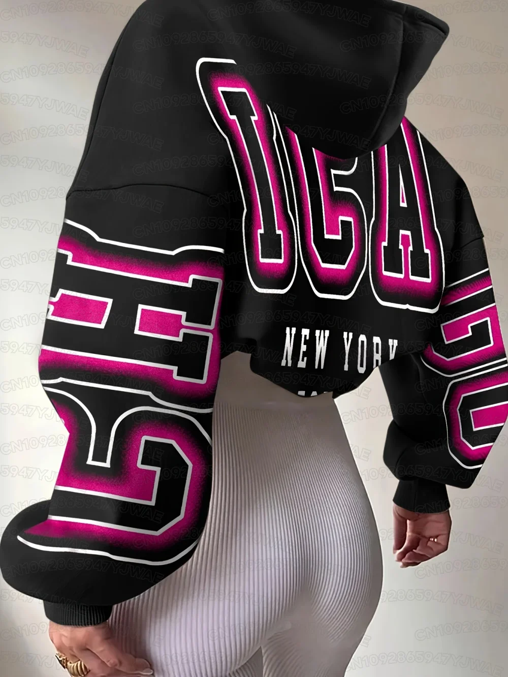 Autumn and Winter Women's Sweatshirt New York USA Graphic Hooded Hoodies Unisex Pullovers Hip Hop Men Hoodie Tops