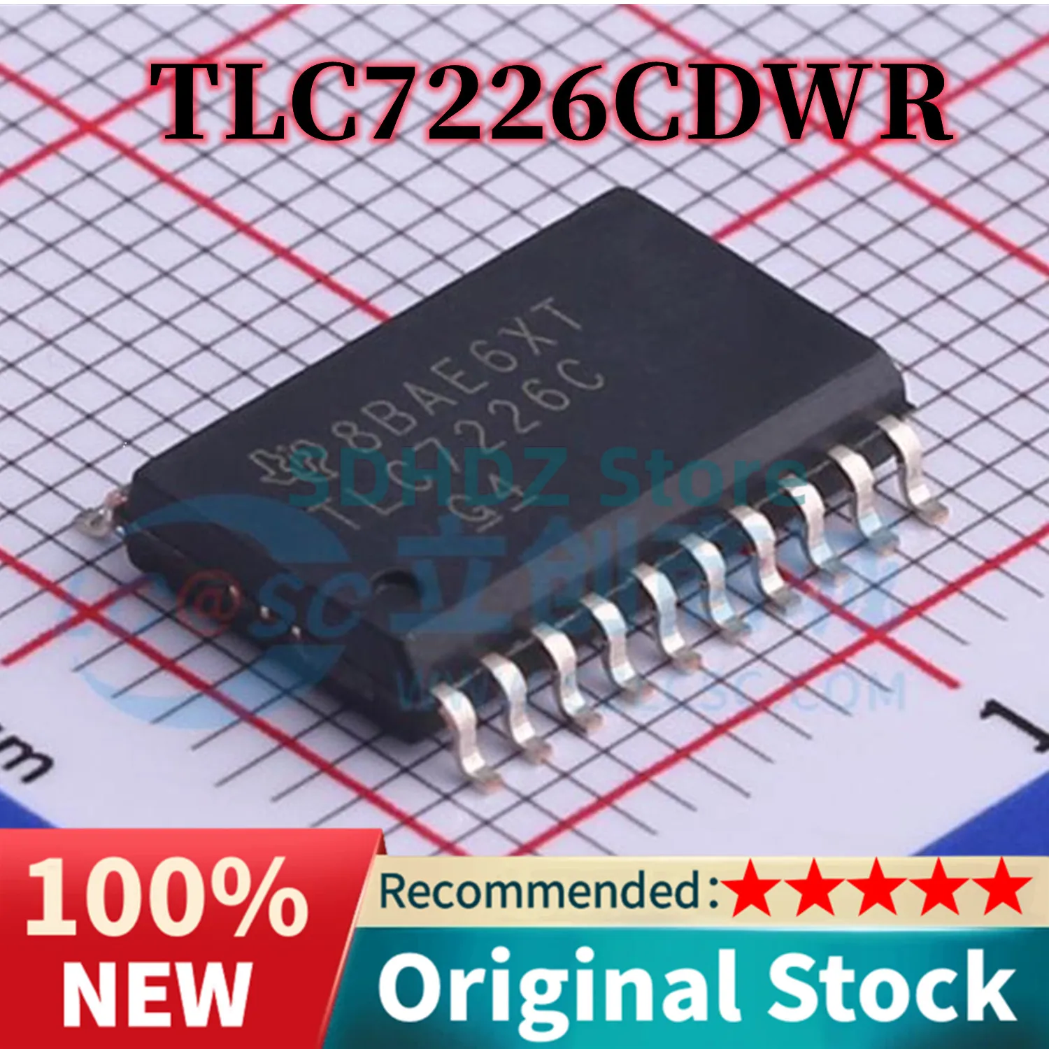 

10 шт., цифровые аналоговые преобразователи TLC7226CDWR TLC7226CDW TLC7226C TLC7226 SOP-20