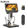 Elikliv EM4K 4K HDMI Digital Microscope for Electronics 8" 2000X Soldering Microscope for PCB Inspection Repair with 10" Stand 1