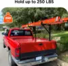 250 lbs Truck Rack Extendable Truck Ladder Rack Steel Ladder Rack for Duty Truck Bed Rack for Kayak Surfboard Lumber Ladder 4