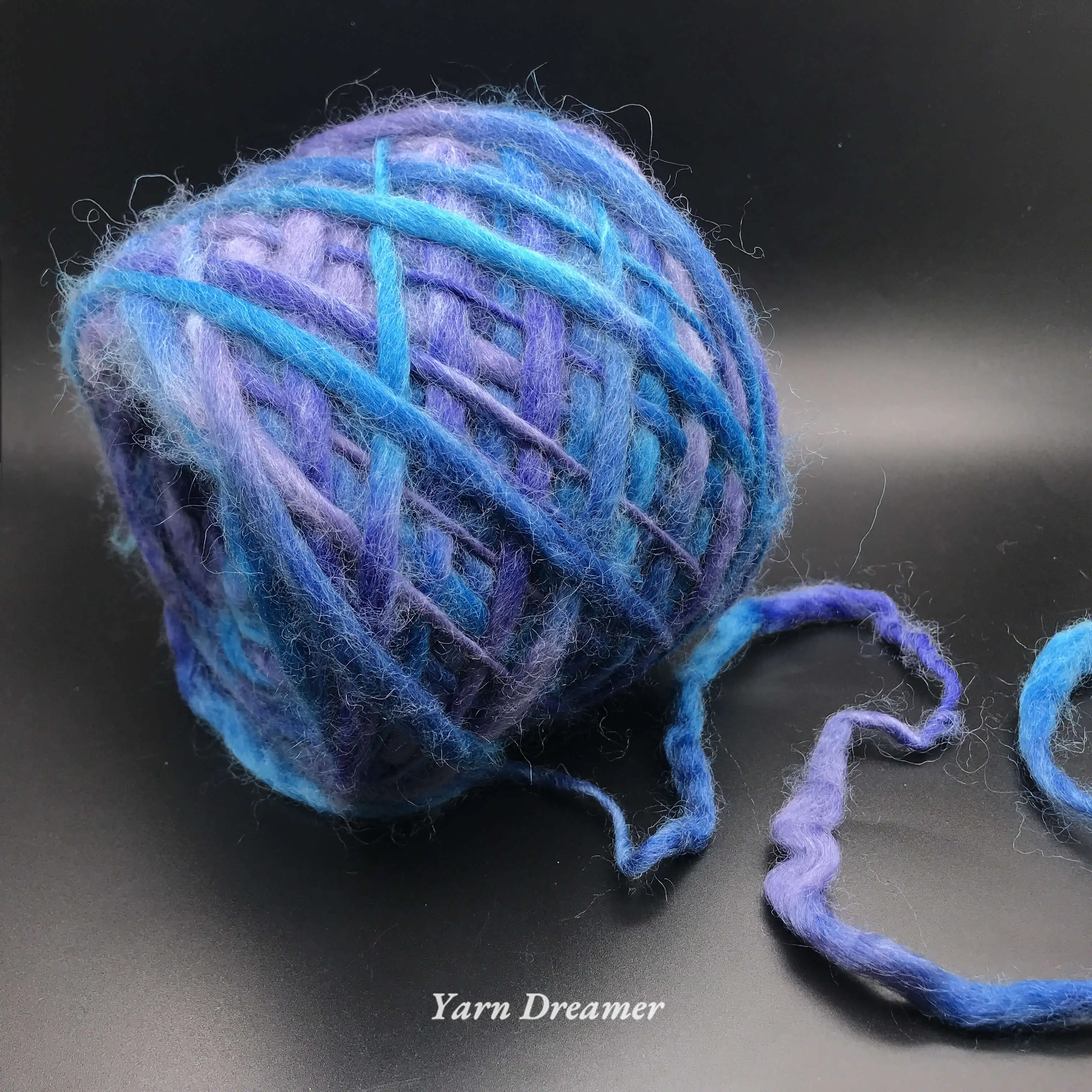 Fancy Chunky Yarn 100g Scarf Knitting Yarn Brown Wool Yarns for Knitting and Crochet Thick Yarn Blue 5