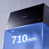 220V Kitchen Hood Kitchen Exhaust Hood 710MM Top Suction Small Size Range Extractor Exhaust Cooker Range Hood 5