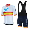 Movistar Cycling Jersey Set Short Sleeve Spain Men Anti-UV Bike Sportswear Team Summer Bicycle Clothing Maillot Ciclismo Hombre 1