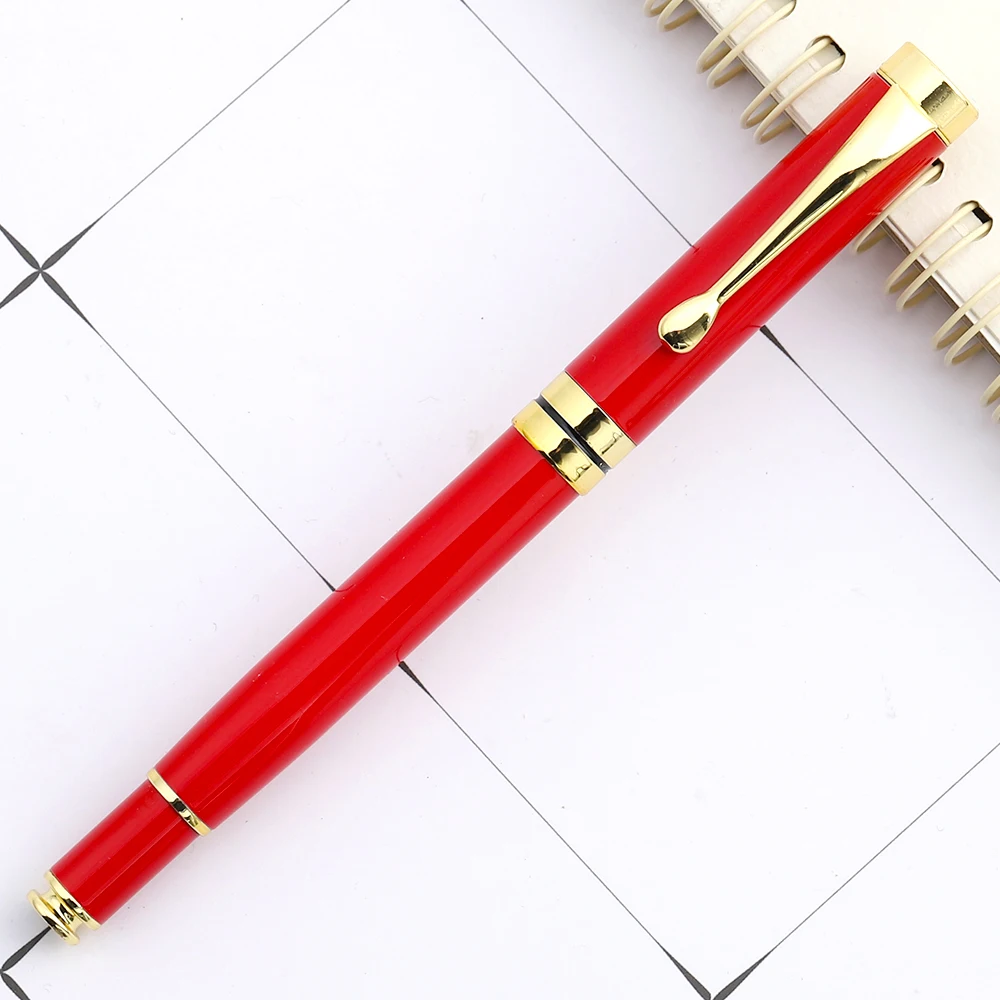 Lytwtw's-Roller-Kugelschreiber, Metall, Büro, Schulbedarf, goldfarbener Tintenroller, Schreibwaren, drehbar, 1-teiliger Kugelschreiber mit 5 Ersatzminen – Detail 5