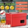 1500W Oil Presser LED Digital Temperature Control Squeezed Press Peanut Flaxseed Sesame Automatic Household Press Oil Machine 1