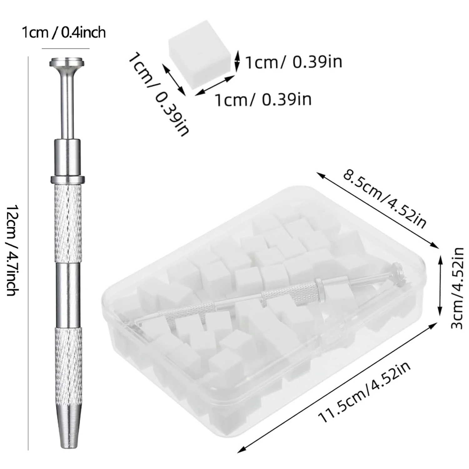50/300Pcs Nail Art Sponge Set With Grabbing Pen Manicure Creative Nail Sponge Gripper Tool Nail Art Tools Manicure Accessories 6