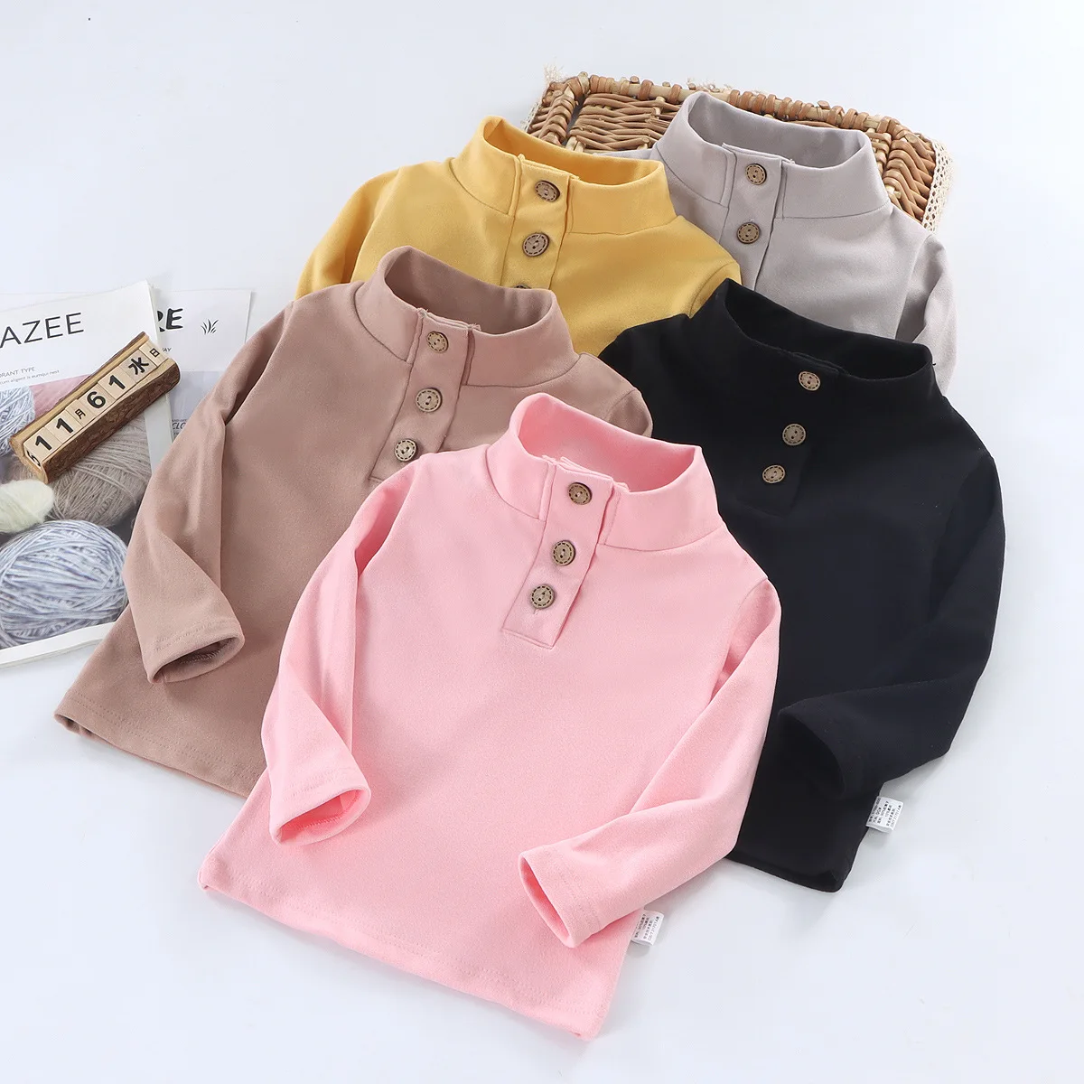 Kids SS25 'MICHIGAN' Pigment Dyed Short Sleeve Top (2-7y) - 2 Colors