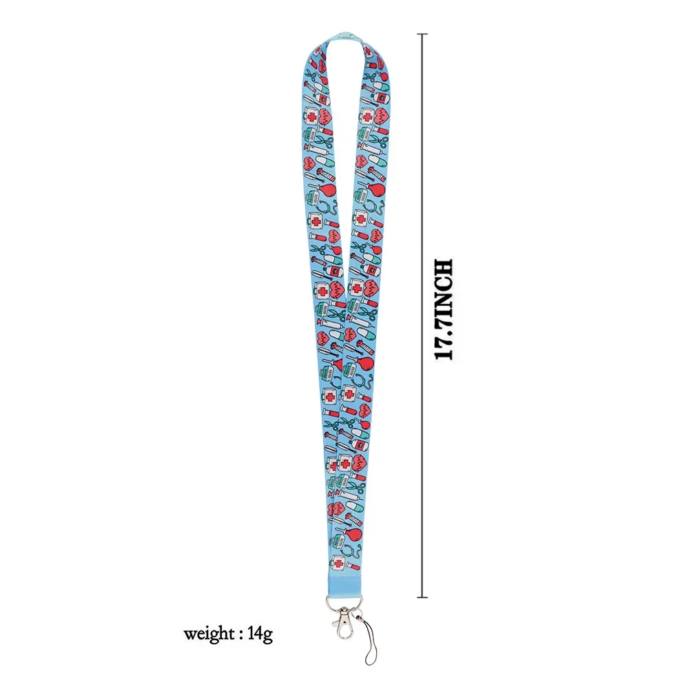 Nurse Lanyard Key chain Doctors ID Card Cover Pass Mobile Phone Badge Holder Key Ring Neck Straps Medical Accessories badge holder badge holder keychain hanging neck strap 1pc