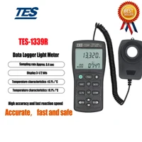 TES-1339R Portable Illuminometer Light Meter Data Logger Light Meter  Measuring Range 0.01 to 999900Lux,Data Hold Function. 1