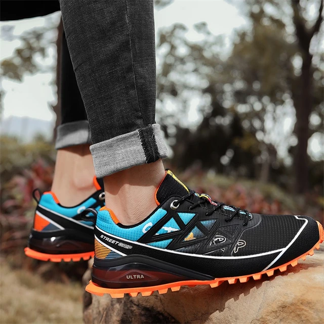 zapatillas trekking hombre Zapatos deportivos de senderismo para hombre,  zapatillas senderismo hombre waterproof shoes Botas de senderismo de cuero  de montaña, calzado de senderismo,zapatos de senderismo - AliExpress