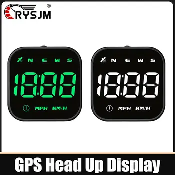 Display Head-Up G4S GPS con LED, Tachimetro Digitale Intelligente per Auto, Accessori Auto con Allarme di Eccesso di Velocità