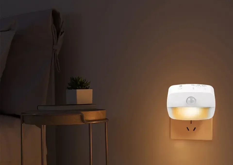 Description Picture 2 of itemLED Night Light Motion Sensor EU US Plug Lamp Nightlights For Children Bedroom Decoration Hallway Stairs WC Bedside Night Lamp