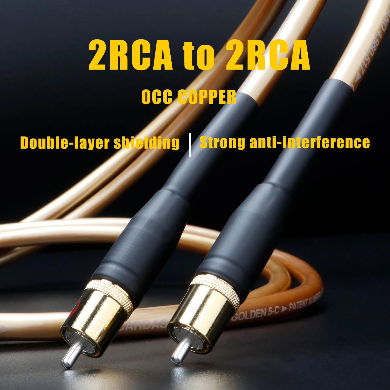Cabeza De Loto Chapada En Oro De Cobre Puro, Orificio Trasero De 8,5mm, Enchufe De Loto RCA