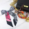 South Korea's Four Seasons Versatile Zebra Fine Horse Women's Twill Ribbon Scarf Travel Bag Handle Ribbon Hair Band Small Scarf 6