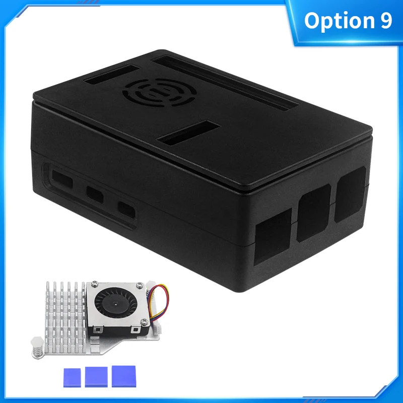 Raspberry Pi 5 Cooling Case with Optional Fan and Heatsink