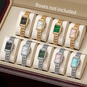 4/5/8/9PCS Fashion Rectangle Women Watches Set Luxury Analog Quartz Wristwatch For Ladies Clock Reloj Mujer(Without Box)