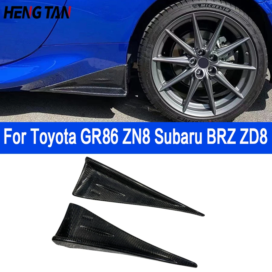 

For Toyota GR86 ZN8 Subaru BRZ ZD8 2022+ Carbon Fiber /FRP Side Skirts Splitter Winglets Lips Cover Trim Body Kit