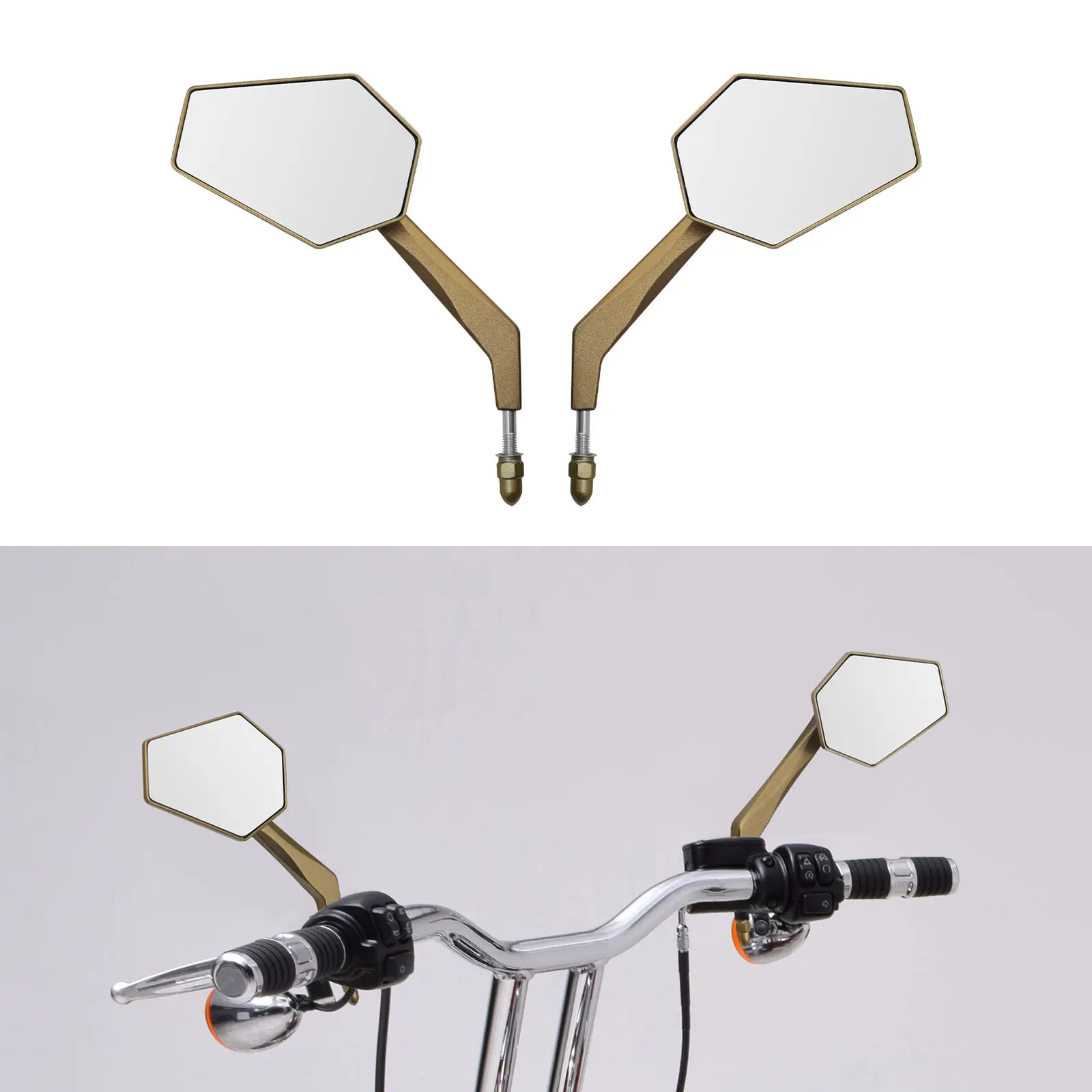 Specchietti Retrovisori Per Moto Per Harley Touring Road Glide Street Electra Glide Fat Boy Street Bob Switchback 1982-2023 2018