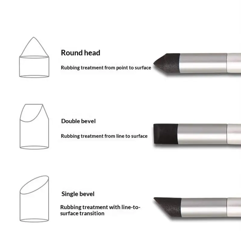 2/3Pcs Künstler Mischstift Waschbar Skizze Reiben Schwamm Pinsel Wiederverwendbare Zeichnung Kunst Mixer Korrigieren Aufhellung & Highlight – Detail 6