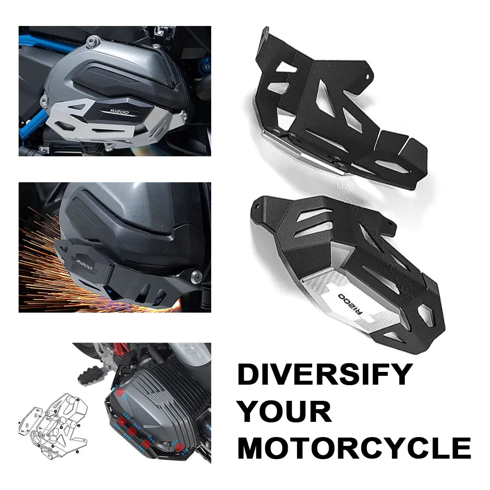 

Engine Guards Cylinder Head Guards Protector For BMW R1200GS LC Adventure 2012-2018 R1200R R1200RS R1200RT Cover Cylinder Guard