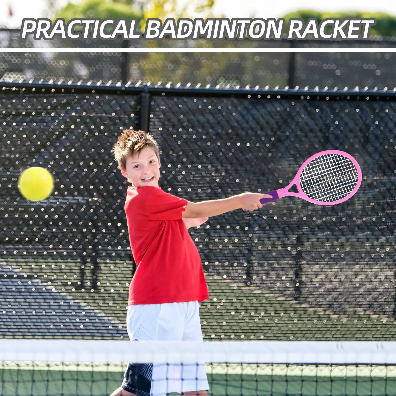 Tennis Racket Tennis Racket Set Tennis Badminton Racket Plastic Bracket Rackets Ball Children Parent-Child Outdoor Badminton Rackets Toys