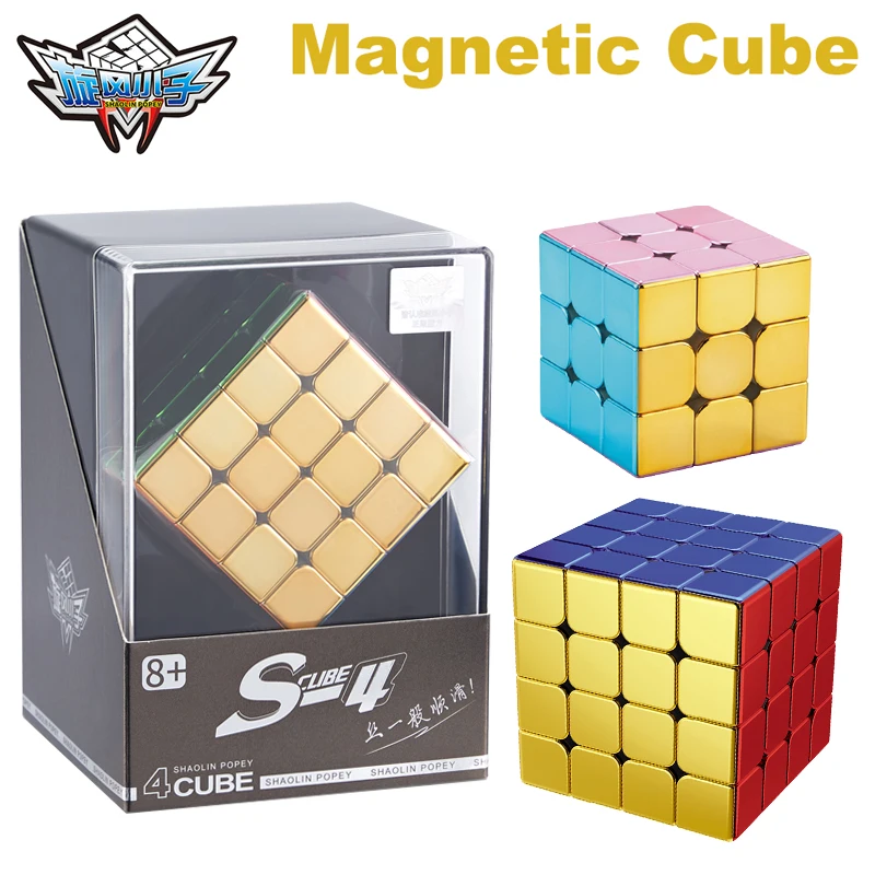 

Cyclone Boys Plating 3x3x3 4x4 2x2 Magnetic Magic Cube Toys 3x3 Professional Speed Puzzle Accessories 3×3 4×4 2×2 Cubo Magico