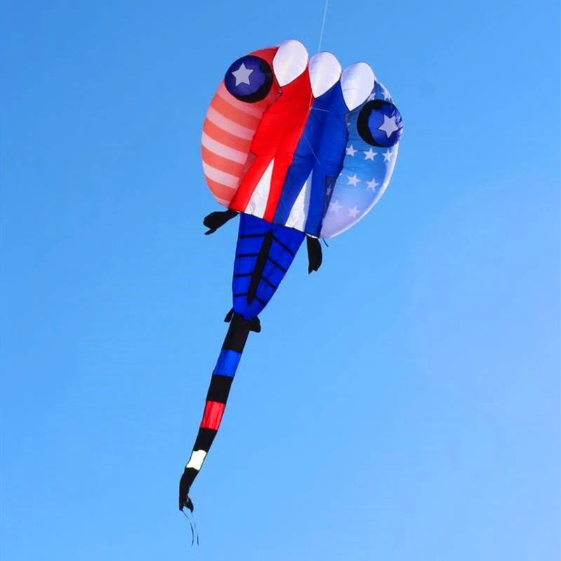 free shipping high quality new 3d soft kite nylon ripstop large kite flying jellyfish trilobites kites factory outdoor kites